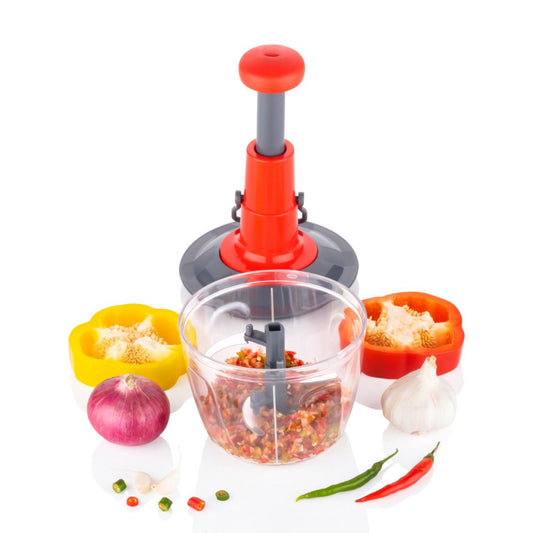 HAND POWERED MANUAL FOOD CHOPPER Effortless Chopping & Mixing
