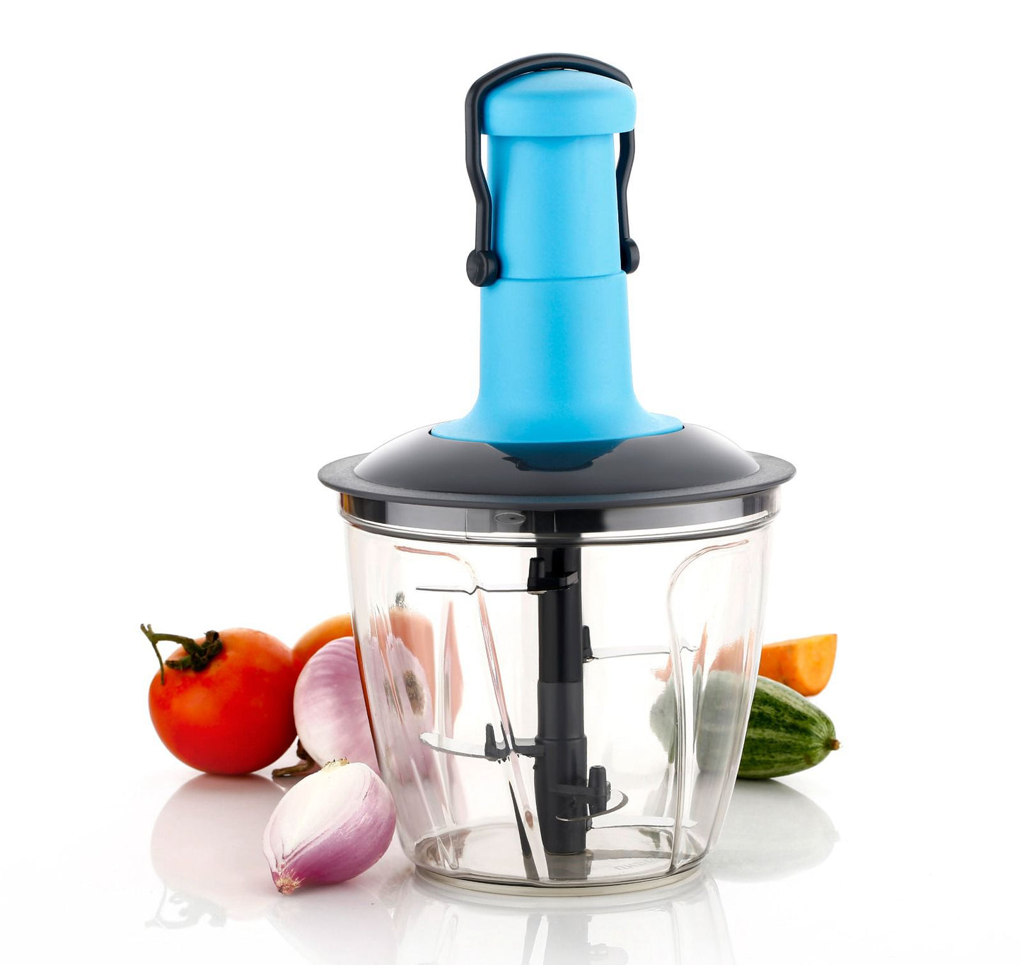 HAND POWERED MANUAL FOOD CHOPPER Effortless Chopping & Mixing