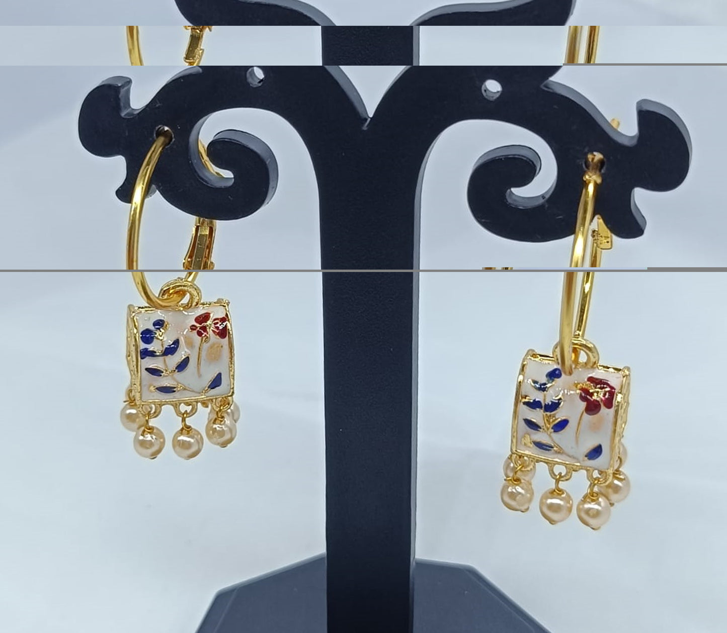 Hanging Earrings with Stones - SheZari