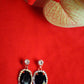 Drop Earrings with Crystal Stud - SheZari