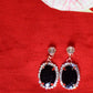 Drop Earrings with Crystal Stud - SheZari