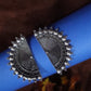 Oxidized Silver Tribal Earrings - SheZari