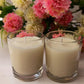 Classy Candles – Set of 2 White Wax Candles in Clear Glass Jars | Elegant & Minimalist Candles for Home, Events & Wellness