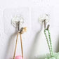 Heavy-Duty Adhesive Wall Hooks – No Drilling, Transparent Design (Pack of 50)